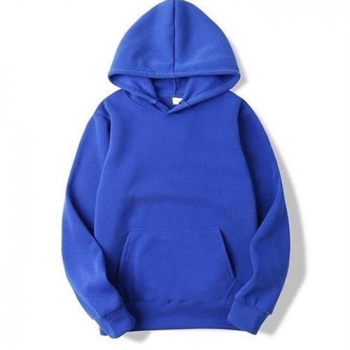 Plain blue hoodie sale